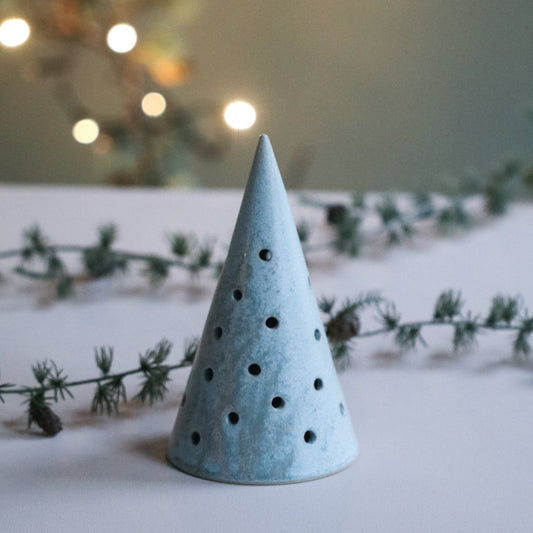 Juletre lite for telys grazie lyseblå - PREG Interiør