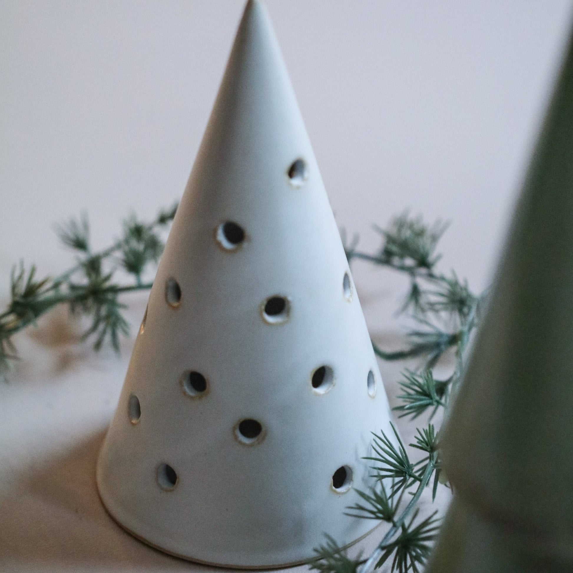 Juletre lite for telys hvit - PREG Interiør