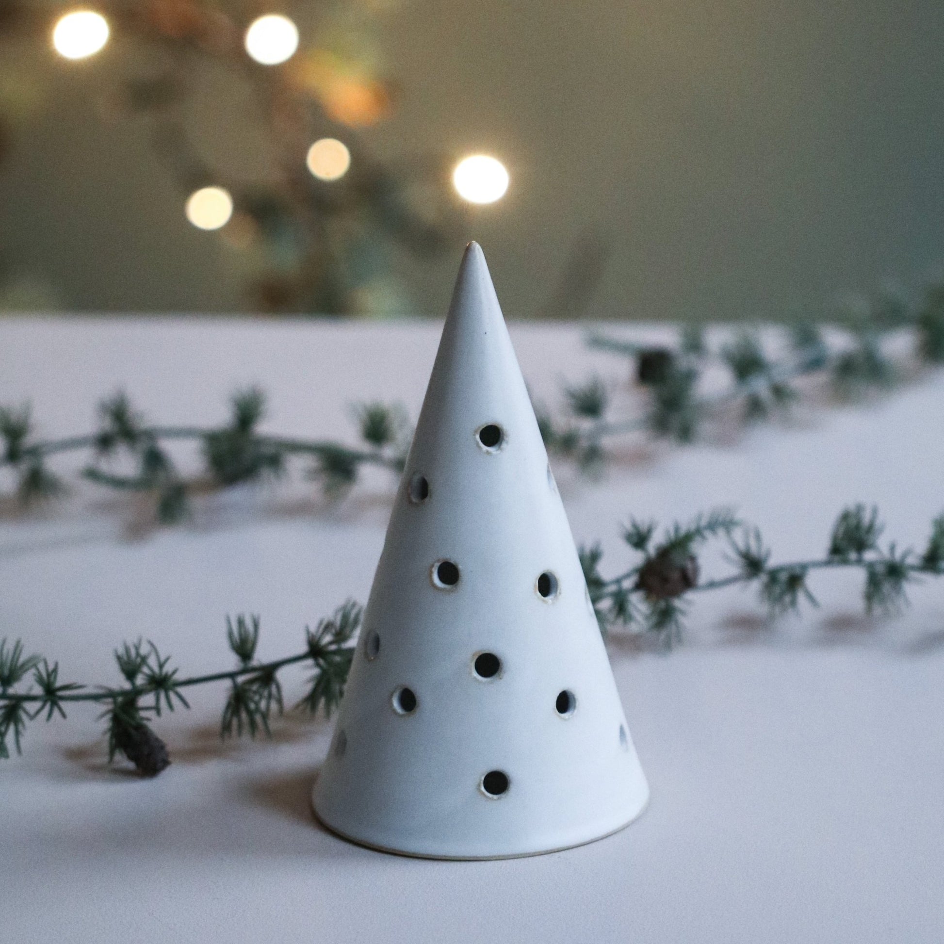 Juletre lite for telys hvit - PREG Interiør