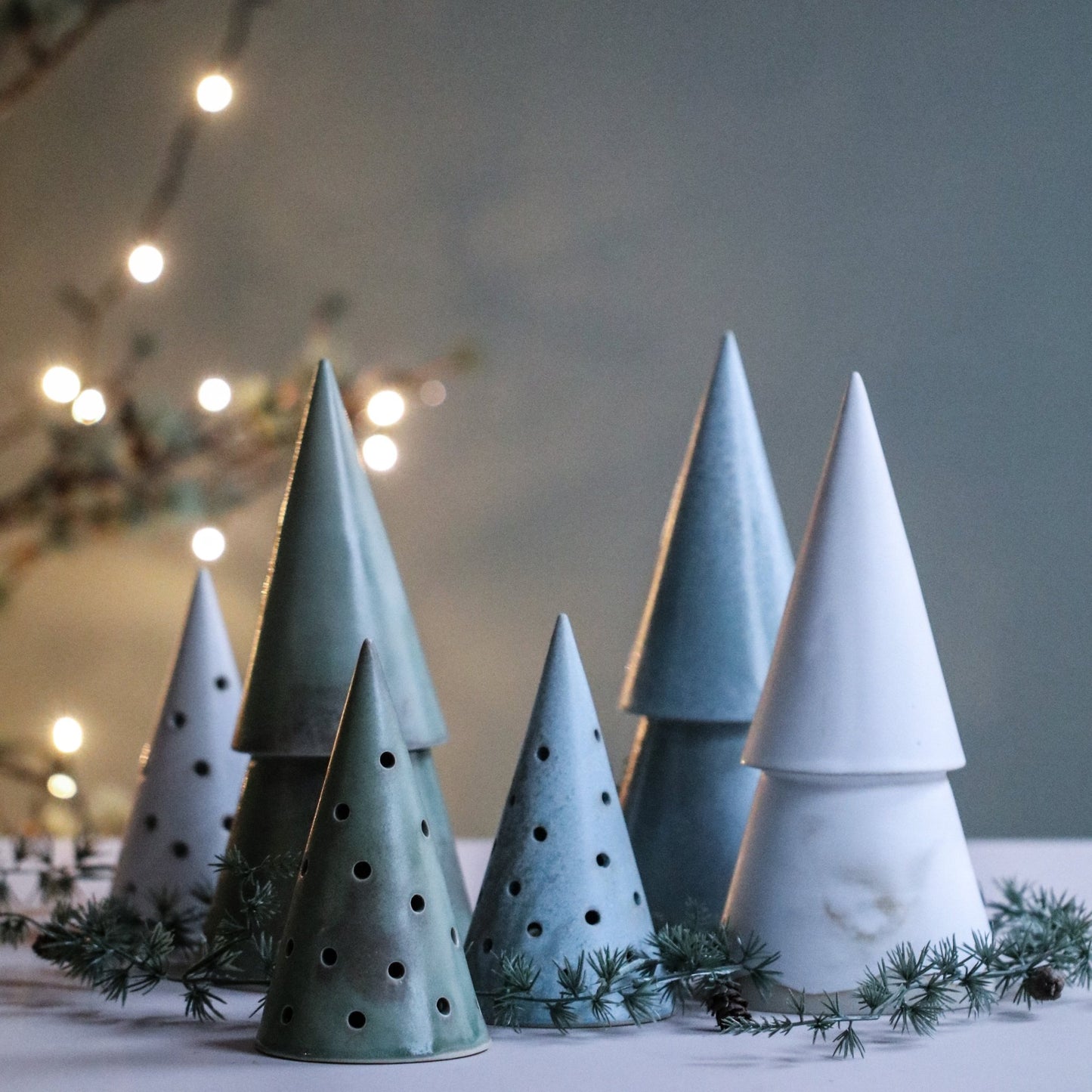 Juletre stort grazie lyseblå - PREG Interiør