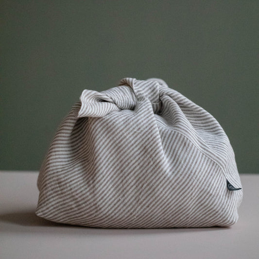 LIN KNYTEKURV NATUR MED STRIPER - PREG Interiør